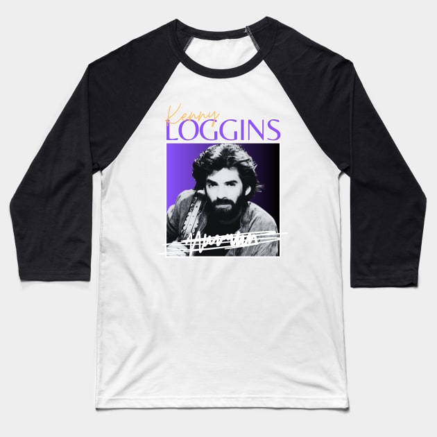 Kenny loggins///original retro Baseball T-Shirt by DetikWaktu